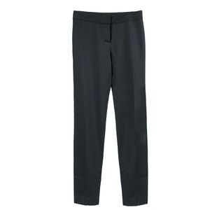 ELIE TAHARI Black Lined Straight Leg Trouser Size US 2 Wool/Elastane